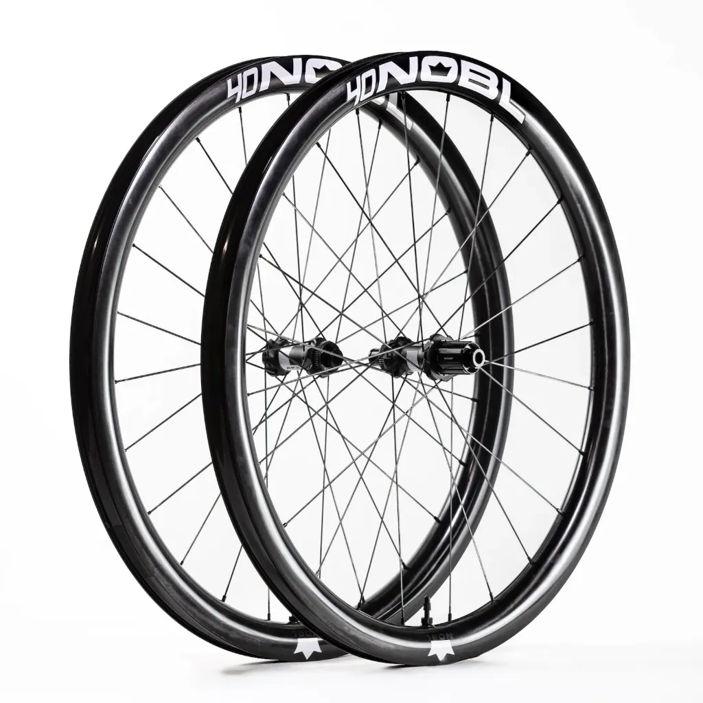 NOBL FAR40 Rear Wheel (Chris King — Black, Alpina Extralite — Black, Black, HG)